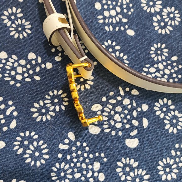 Miu Miu Classic Series Gold-Tone Logo Leather Belt main image 10